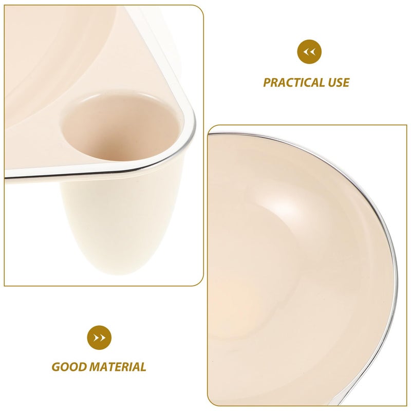Gold Edge Marble Effect Fruit Bowl Decorative Dry Fruit Plate For Kitchen Countertop Living Room - Image 4