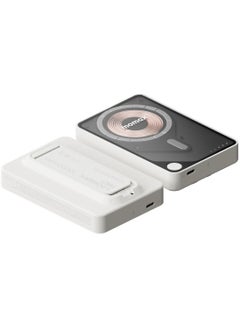 Momax Momax 1-Power X PRO+ 10000mAh Magnetic Wireless Power Bank with Stand and Built-in USB-C Cable - White  - Image 3