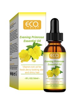 ECO Organic Evening Primrose Oil for Face, with Vitamin C , Deep Hydration, Anti-Aging, Reduces Fine Lines and Wrinkles, Improves Skin and Hair 30ml  - Image 1