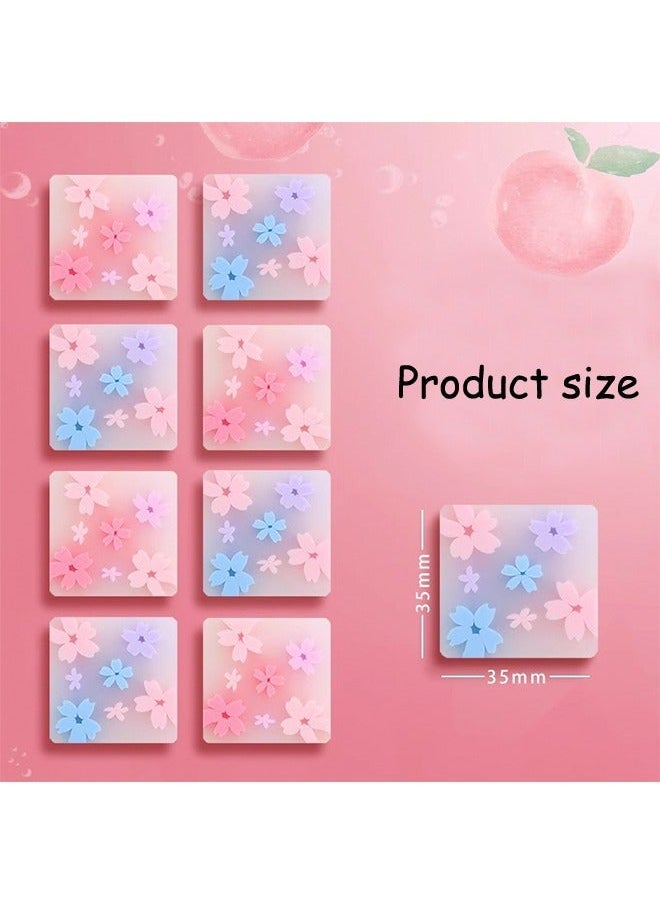 8Pcs Erasers Cherry Blossom Erasers Cherry Blossom Eraser Chip Free Creative Cartoon Eraser for Pencils Bulk Erasers for Artists Flower Erasers Boys and Girls For School Office - Image 2