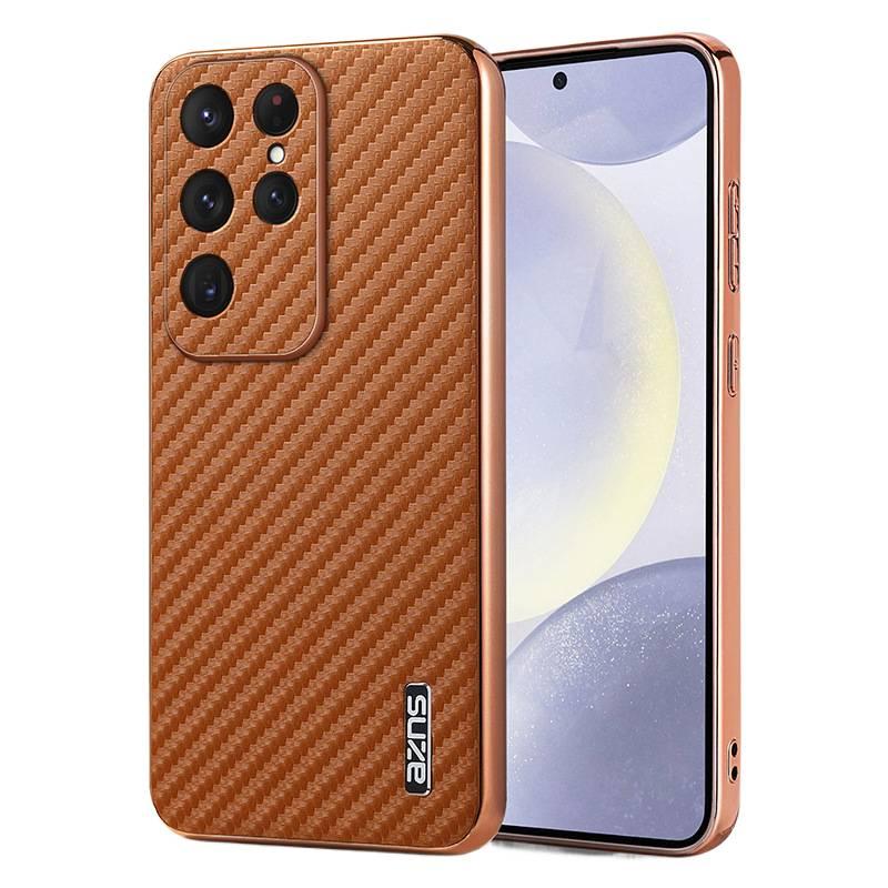 غطاء واقي بملمس جلد، مقاوم للخدش، أسود، حماية من السقوط، مقاوم للصدمات لـ Samsung S26 Ultra / Samsung S26 باللون الأسود - Image 5