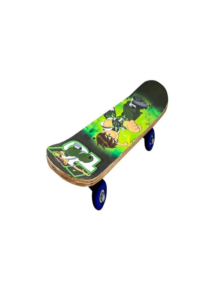 PapaBear Papa Bear Ben-10 23"X 6" Double Kick Concave Skate Board 9 Layer Plywood Deck Standard Skateboards for Kids Boys Girls Beginners Teens Adult, Skateboard Combo with Safety Kit (Ben 10 w Safety kit) - Image 2
