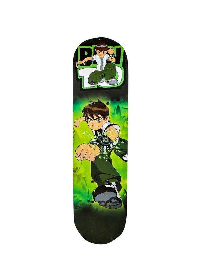 PapaBear Papa Bear Ben-10 23"X 6" Double Kick Concave Skate Board 9 Layer Plywood Deck Standard Skateboards for Kids Boys Girls Beginners Teens Adult, Skateboard Combo with Safety Kit (Ben 10 w Safety kit) - Image 5