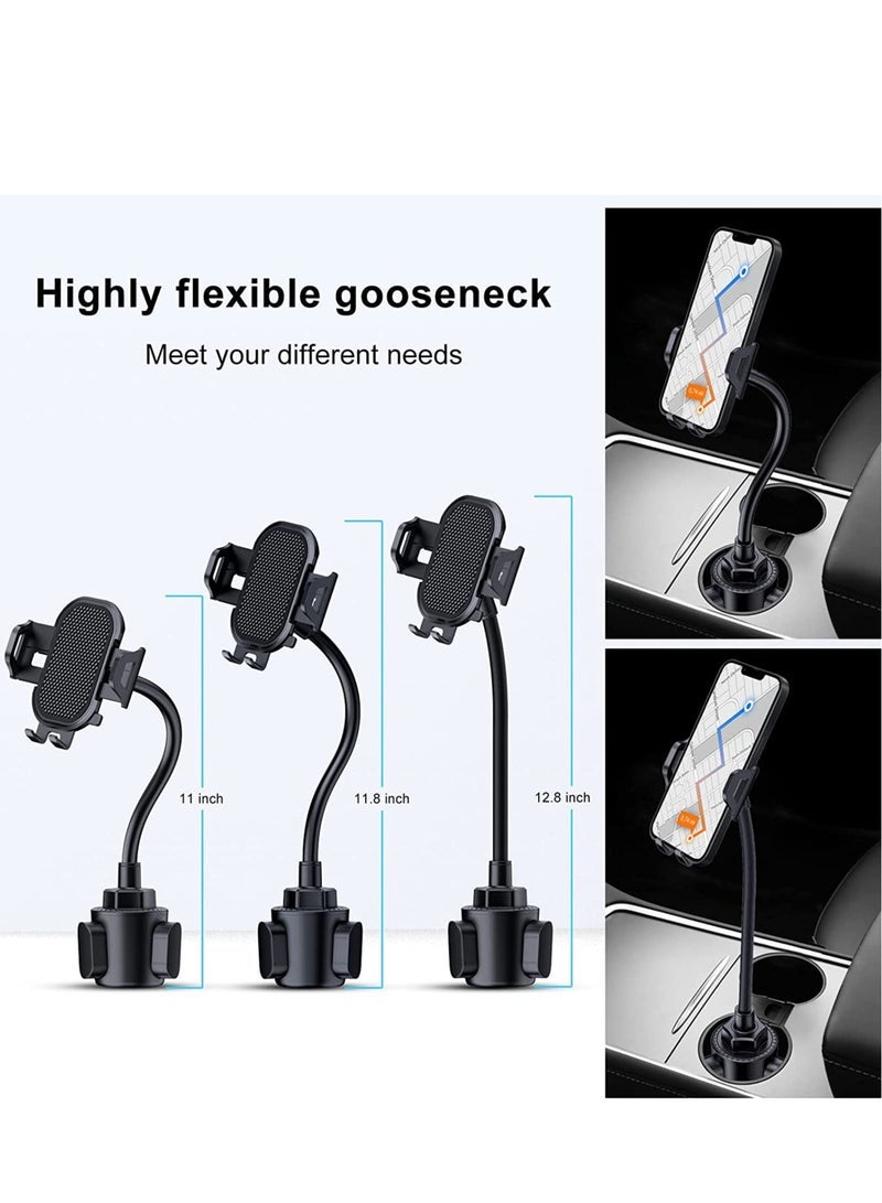 Gravity Cup Phone Holder for Car, Freely Adjustable Base, Mobile Phone Holder With Flexible Gooseneck, Universal Compatible With iPhone 11 Pro XS Max XR X 8, Samsung Galaxy S10 Plus S9 S8 S7 Note 10 - Image 5