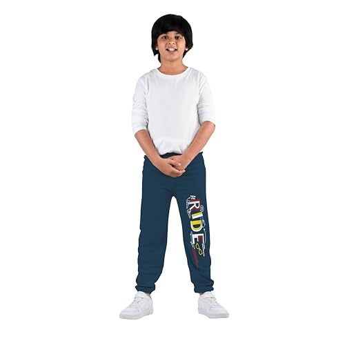 KYDA KIDS® Boys 100% Cotton Printed Track Pants | Elastic Waist Loose Fit Kids Casual Summer Trousers | Multicolor Combo (Pack of 5) - Image 4