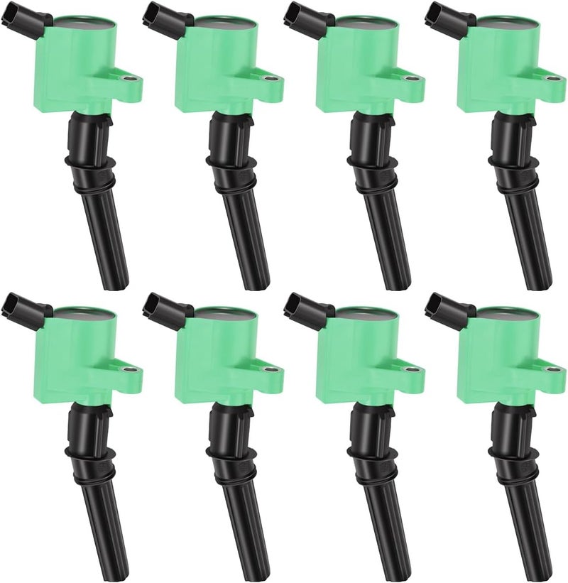 MAS Ignition Coils DG508 Compatible with Ford Lincoln Mercury 4.6L 5.4L (Green) - Image 1