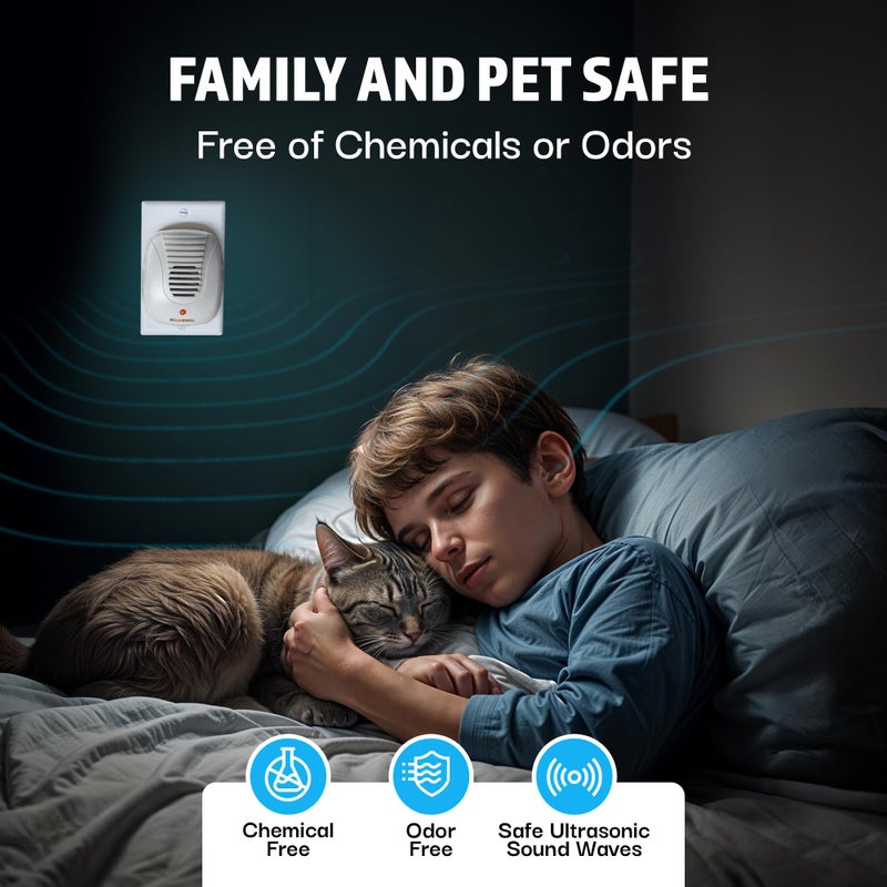 Bell Howell Bell + Howell Ultrasonic Pest Repeller Home Kit (Pack of 3), Ultrasonic Pest Repeller, Pest Repellent for Home, Bedroom, Office, Kitchen, Warehouse, Hotel, Safe for Human and Pet - Image 3