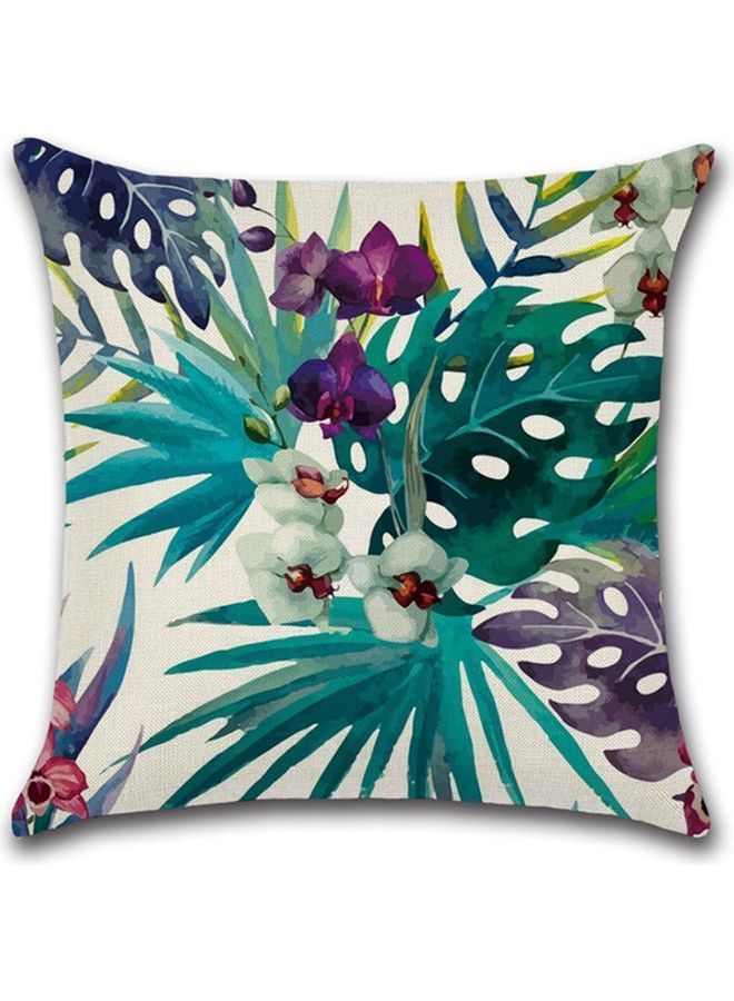 نيبمينينت غطاء وسادة ديكور بطبعة زهور متعدد الألوان