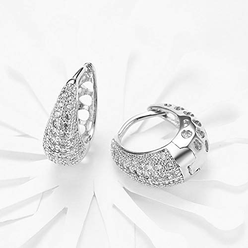 YouBella Jewellery Gold Plated Crystal Earrings for Girls and Women (Style 2_Silver) - Image 3