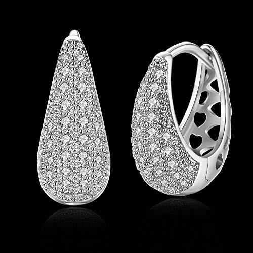 YouBella Jewellery Gold Plated Crystal Earrings for Girls and Women (Style 2_Silver) - Image 2