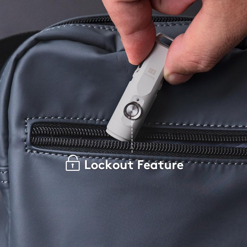 RovyVon A3 Gen 4 Keychain Flashlight - 650 Lumens, USB C Rechargeable, Water-Resistant, Lightweight for Everyday Carry, Camping, Hiking, Emergency (Mao White) - Image 4