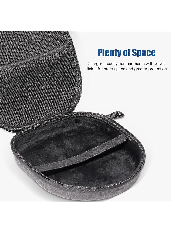 Procases Hard Eva Headphone Case For Over Ear Foldable Headphones Beribes Sony Wh Jbl Tune Tozo Travel Storage Box For Headphones Black - Image 2