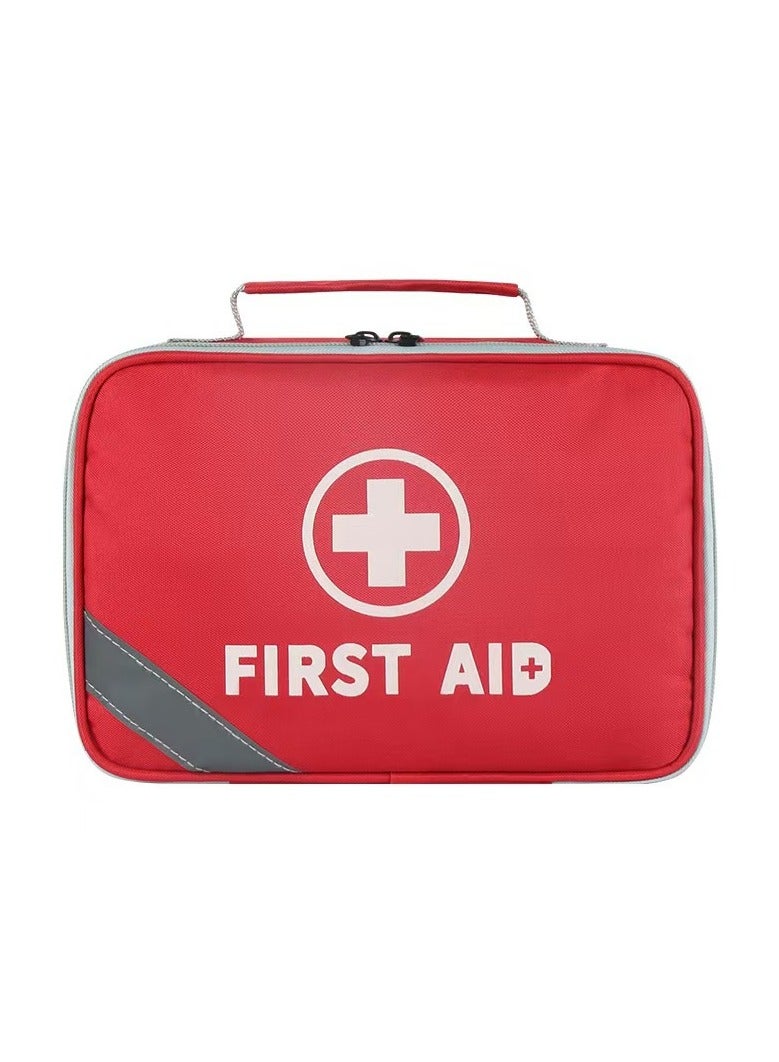 General Medi First Aid Kit - Small Compact First Aid Kit Bag(191 Piece) - Reflective Bag Design- Includes 2 x Eyewash, Instant Cold Pack, Emergency Blanket for Travel, Home, Office, Vehicle,Camping - Image 1