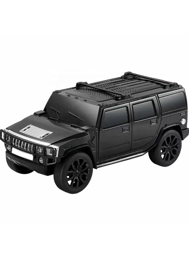 Hedge WS-590 Car Shape Bluetooth Speaker with FM Radio, USB/TF Card Support, TWS Pairing, 8W Output 1500mAh Rechargeable Battery, Portable Wireless Speaker with Hands-Free Calling Black - Image 1