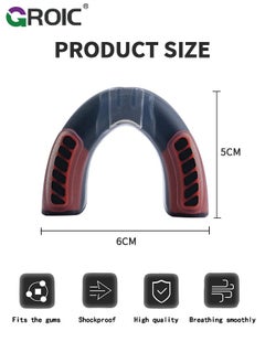 EVA Mouthguards with Case, Sport Mouth Guards Mouthguard Gum Guard, Mouthguard Slim Fit for Boxing, Basketball, Hockey, Soccer(Red) - pzsku/ZE9BE08F7B9DE0AFDD2CEZ/45/_/1715327004/ea5e01cc-55e0-4c36-8dff-c63feeae1bd6