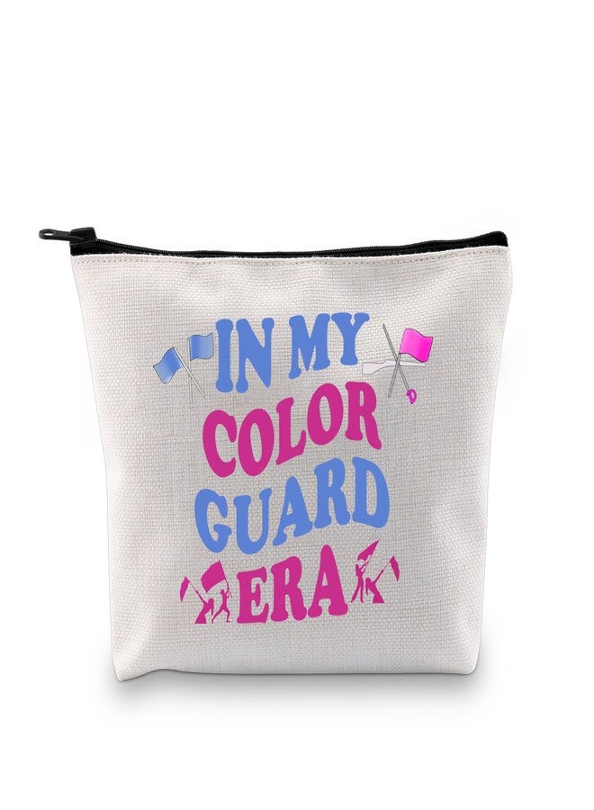 XYANFA Color Guard Makeup Bag Flag Girl Gift Senior Color Guard Gift Birthday Zipper Pouch In My Color Guard Era Color Guard Mom Gift (IN MY COLOR GUARD) - Image 1