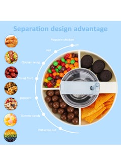 Mmmon Snack Bowl for Cup,Silicone Snack Ring For Cup 40oz Tumbler with Handle,Portable Snack Holder For Cup Accessories (Blue)  - Image 2
