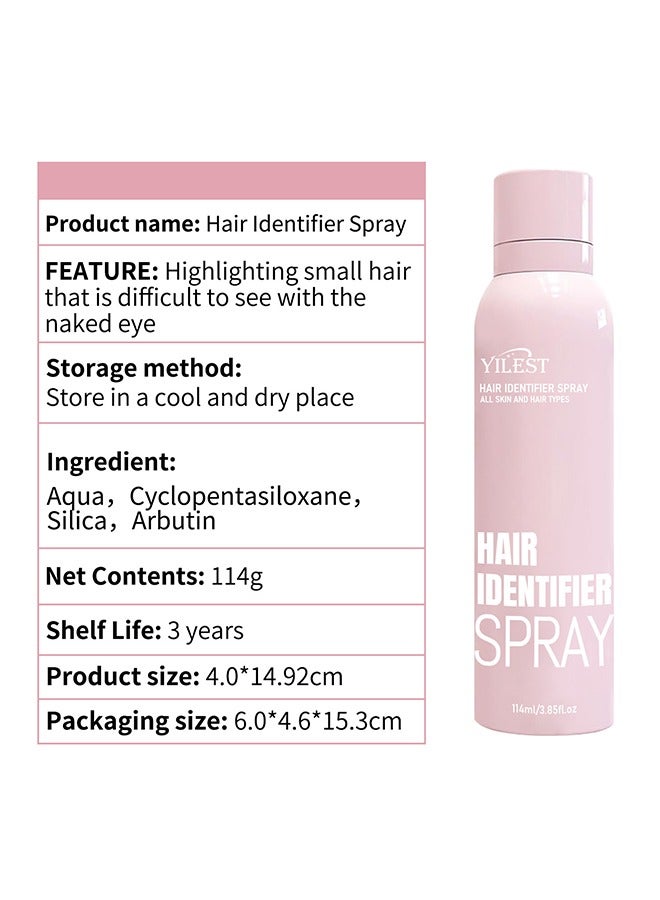 YILEST Hair Identifier Spray for Face Shaving, Hair Identify Dermaplaning Spray with 4 Razors for All Skin and Hair Type, Moisturizing Face Hair Identifier Spray - Image 2