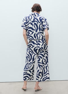 MANGO Printed Culotte Trousers  - Image 2