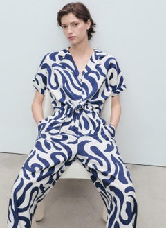 MANGO Printed Culotte Trousers  - Image 4