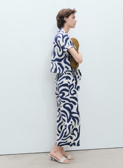 MANGO Printed Culotte Trousers  - Image 3