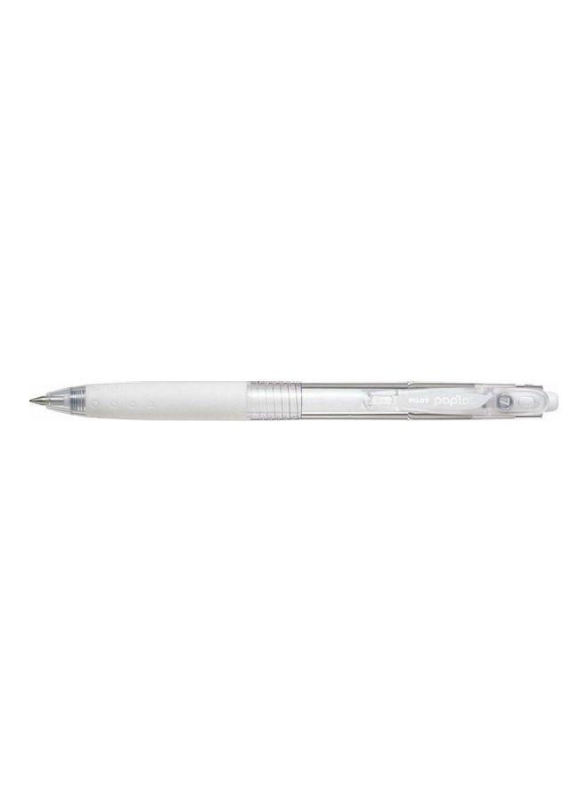 NIBEMINENT Poplol Retractable Rollerball Pen White