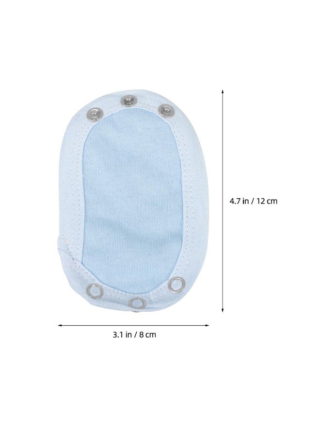 5Pcs Cotton Baby Bodysuit Extender, Snap Button Romper Lengthen Piece, Triangle Crotch Clothes Extension For Infant Diaper Outfit - Image 2