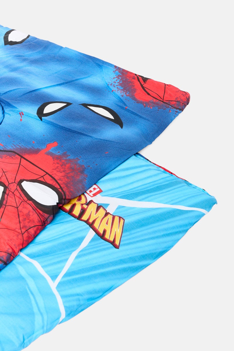 MARVEL Spiderman  Queen Size 4 Pcs Comforter Set, Red - Image 4