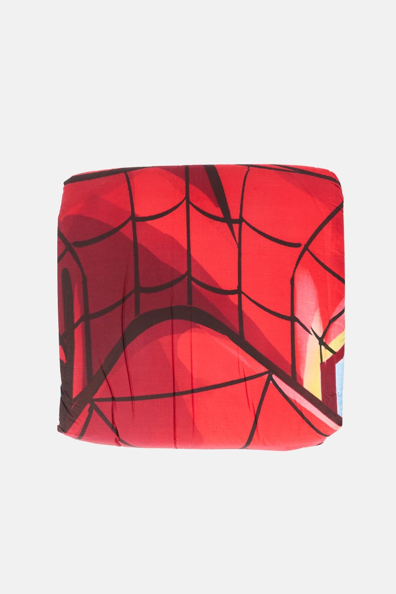 MARVEL Spiderman  Queen Size 4 Pcs Comforter Set, Red - Image 2