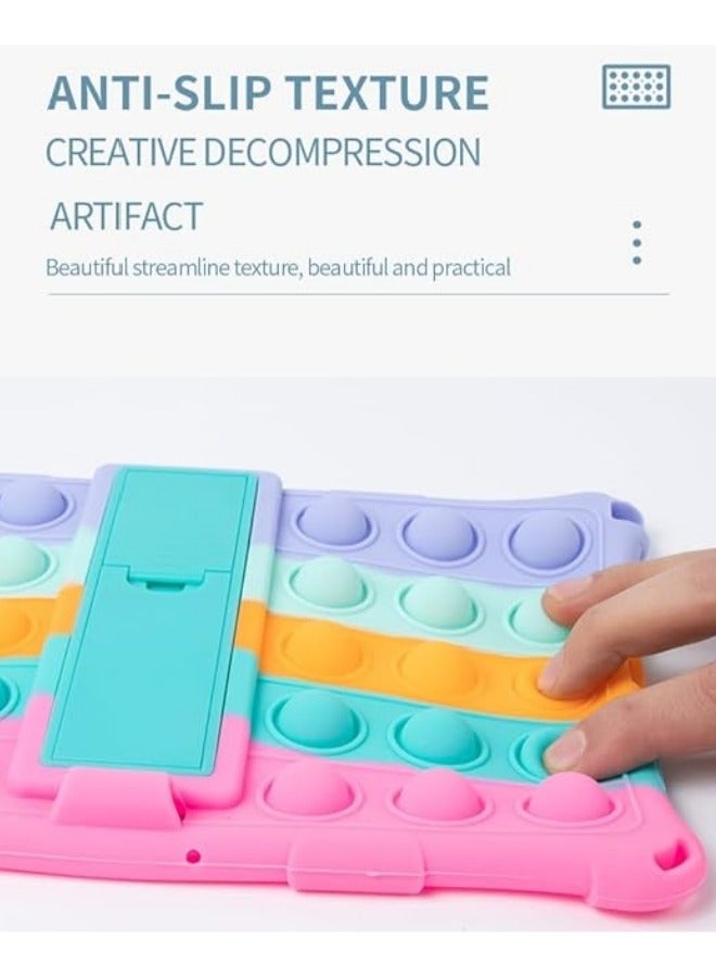 عام غطاء بلفليكس الناعم المتوافق مع Lenovo Tab M10 3rd Gen 10.1 inch (TB-328FU/TB-328XU) 2022، غطاء سيليكوني يحتوي على حامل وحزام كتف وقلم. - Image 3