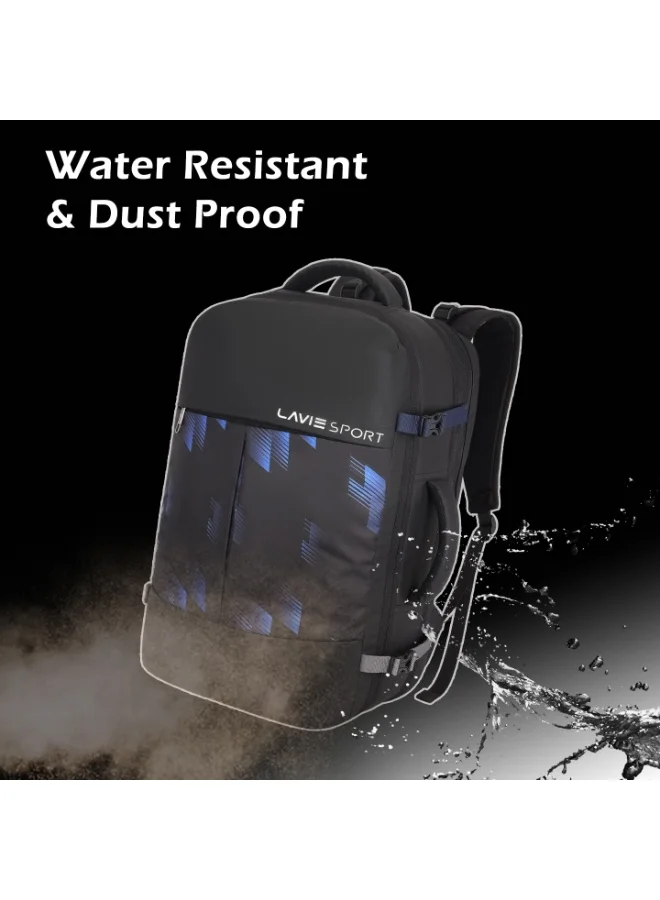 Lavie  Sport Quest 45L Laptop Overnighter Backpack|Raincover| For Men & Women  |Boys & Girls (Black)  | Best Price UAE