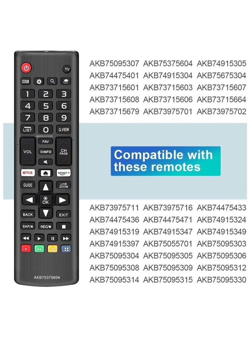 AKB75375604 Universal Remote Control Replacement for LG 4K LCD LED UHD Smart TVs - Image 3