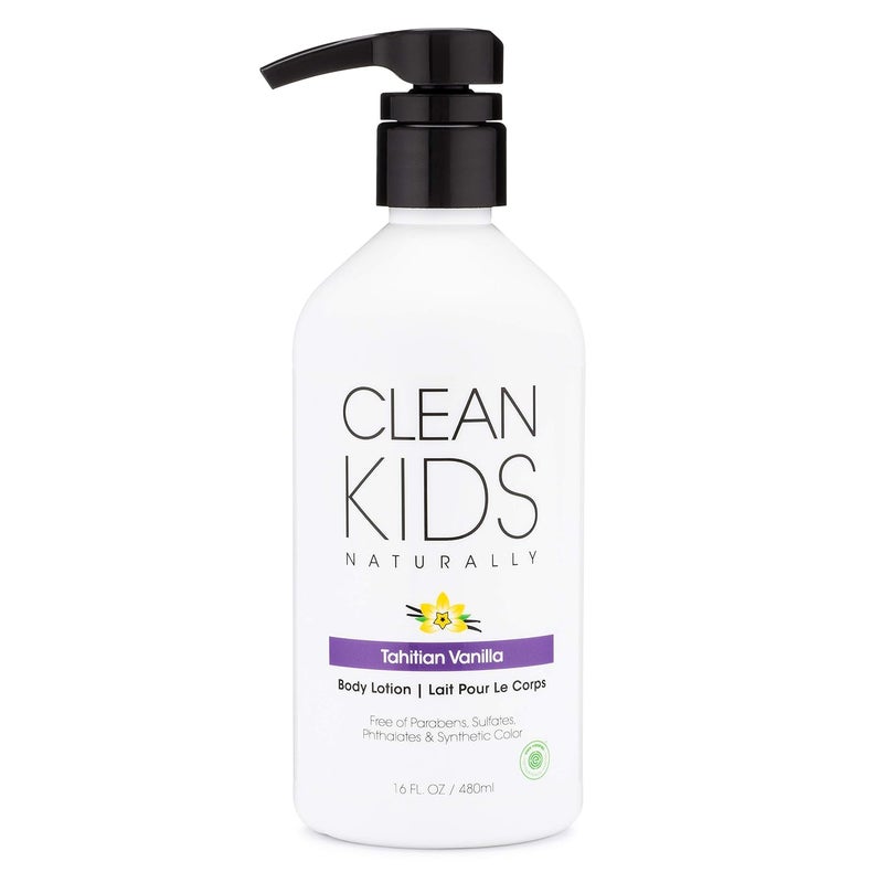 Gabriel Cosmetics Clean Kids Naturally Tahitian Vanilla Body Lotion EWG Verified 16oz - Image 1