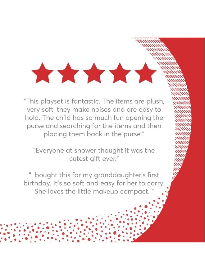 GUND Baby GUND My First Purse Stuffed Plush Playset, 8", 5 pieces - Image 4