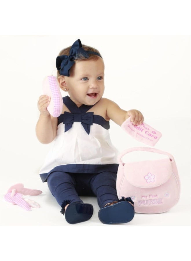 GUND Baby GUND My First Purse Stuffed Plush Playset, 8", 5 pieces - Image 2