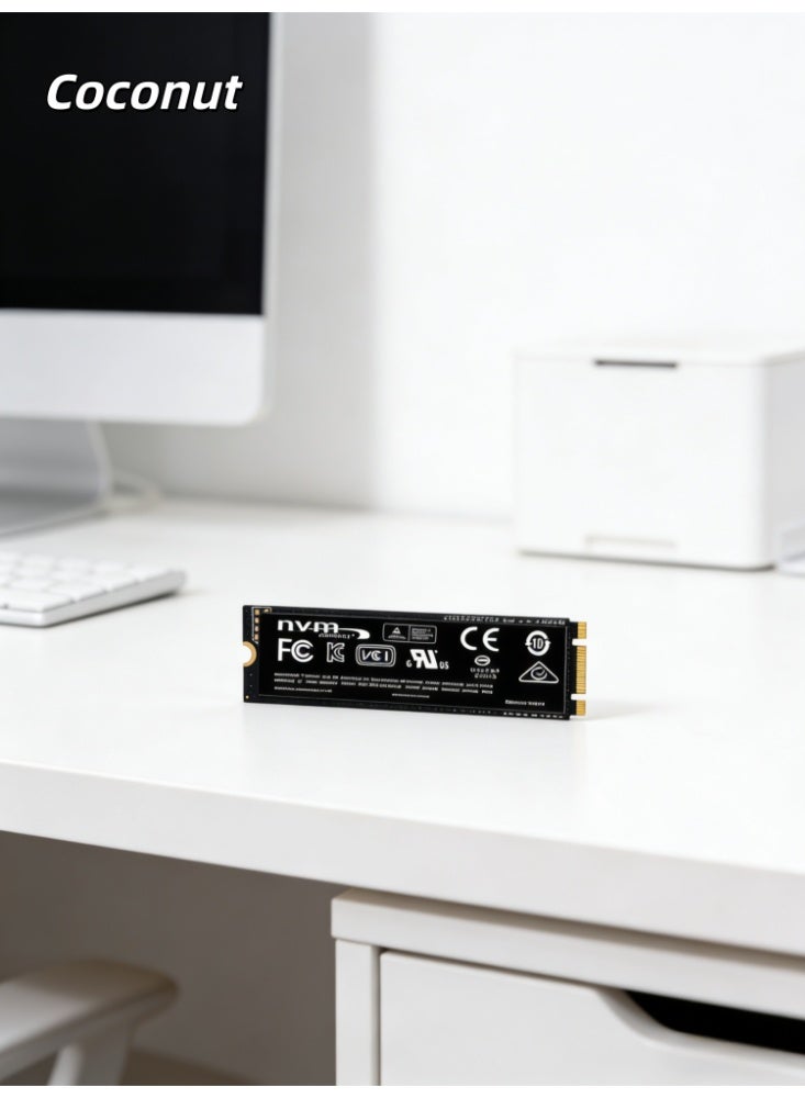 كوكونات قرص صلب سريع بسعة 1 تيرابايت، سرعة قراءة 890 ميجابايت/ثانية، تنسيق M.2، واجهة NGFF 2280، متوافق مع أجهزة الكمبيوتر المكتبية والحواسيب المحمولة، غلاف قرص صلب خاص (واجهة داخلية NGFF) - Image 2