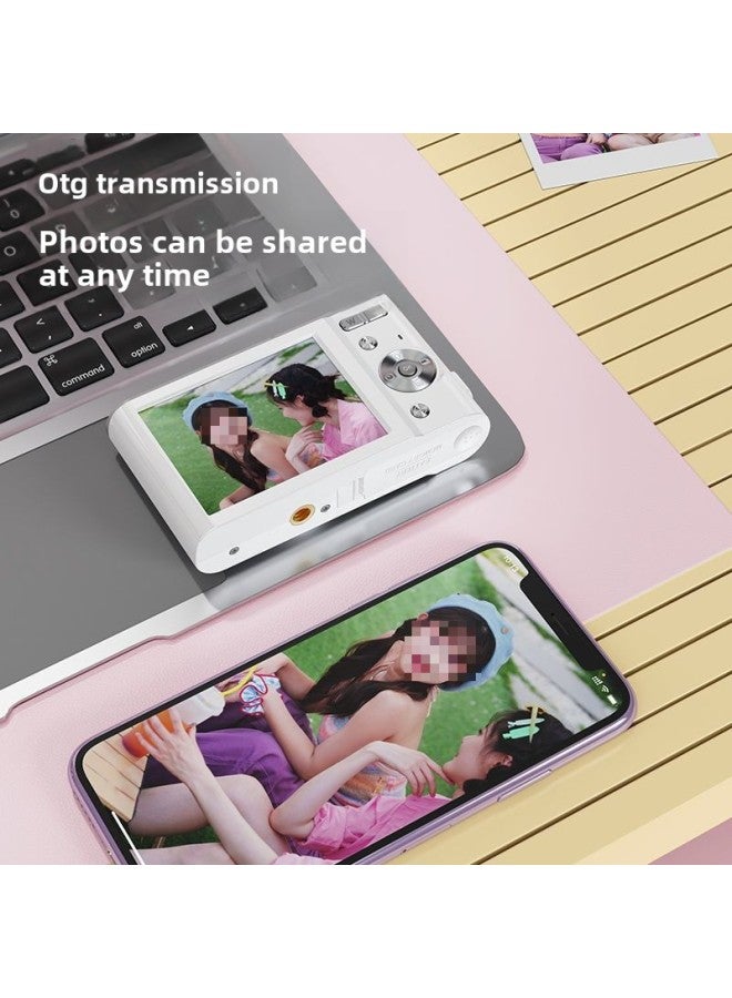 Generic Student Digital Camera Non-ccd Retro Entry Campus HD Home Travel Small Card Machine-Body Color:Xibai-special Offer Introductory Edition-beauty Filter-32g Save More Than 3,000 Photos And Videos For 2 Hours  - Image 1