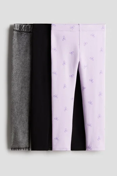 H&M 3-Pack Brushed-Inside Leggings