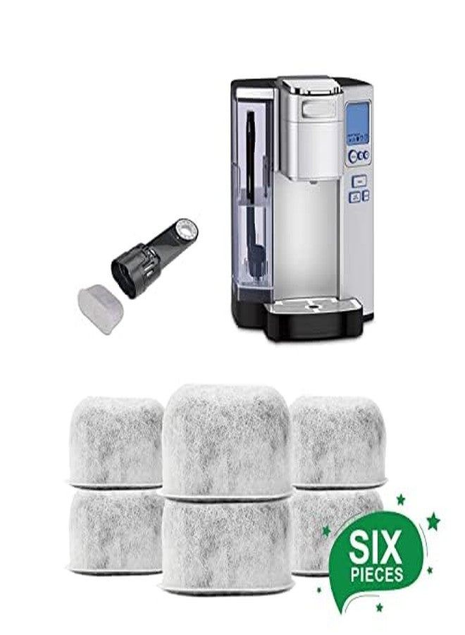 BRENSTEN عبوة من 6 فلاتر مياه بديلة من الفحم لأجهزة صنع القهوة Keurig K-Mini، K-Duo، K-Slim، K-Supreme، K-Elite، K-Classic، K-Cafe، K-Select، K-Express، K-Compact - مناسبة لجميع أجهزة صنع القهوة Keurig 2.0 و 1.0 - Image 3