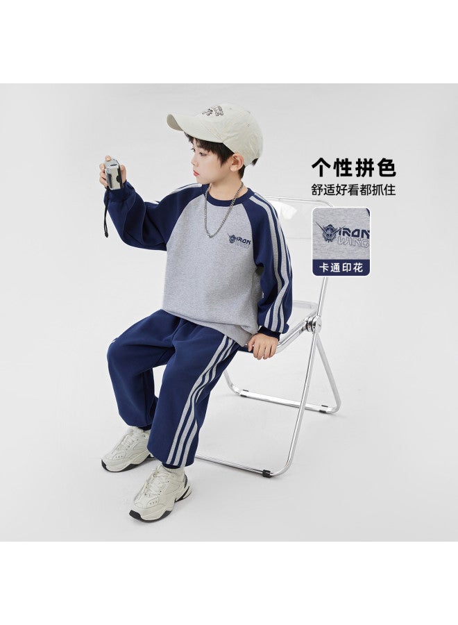 Bumblebee Boys' Hoodie Set, Spring/autumn Style, Fall Outfits For Big Kids, Trendy And Cool Sports Look - Image 3