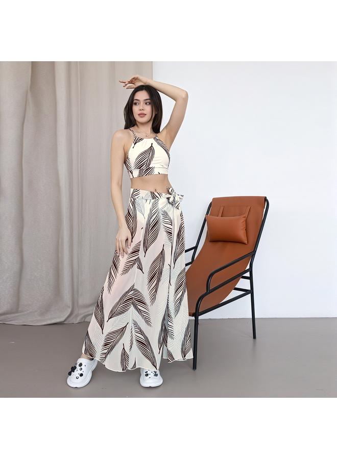 Y&D 3 Piece Swimsuits for Women High Waisted Bikini Sets Retro Swimsuit with Cover up Beach Wrap Skirt - Image 1