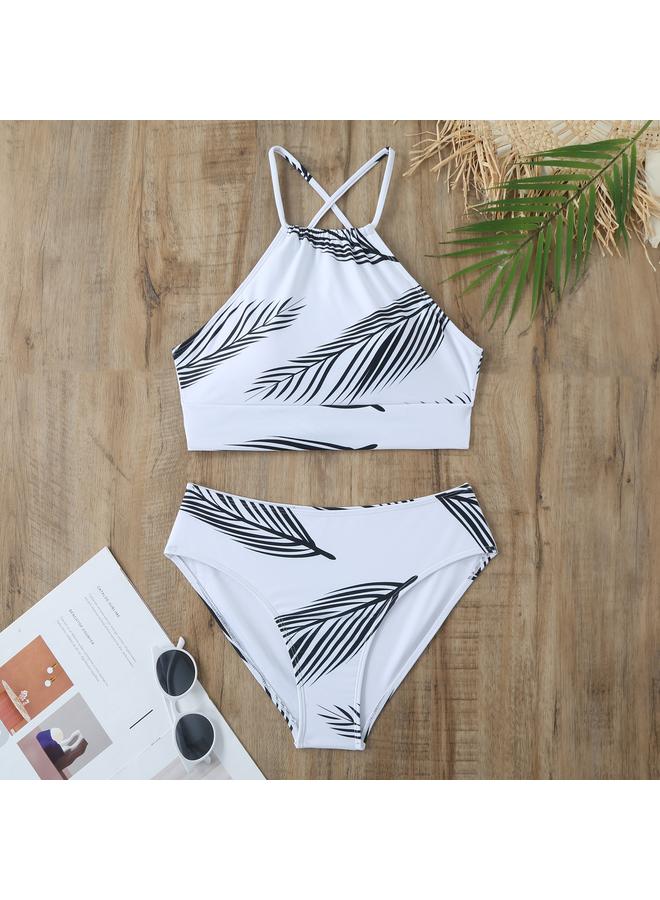 Y&D 3 Piece Swimsuits for Women High Waisted Bikini Sets Retro Swimsuit with Cover up Beach Wrap Skirt - Image 3