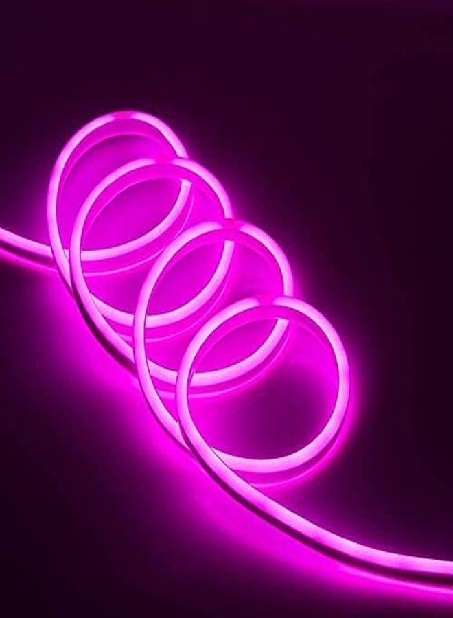 Lexton LED Neon Flexible Rope Strip Light | 5 Meter Long, Plug Sourced, Adapter | Best for Tree, Ceiling, Indoor & Outdoor Decoration (Pack of 1, Pink) - Image 3