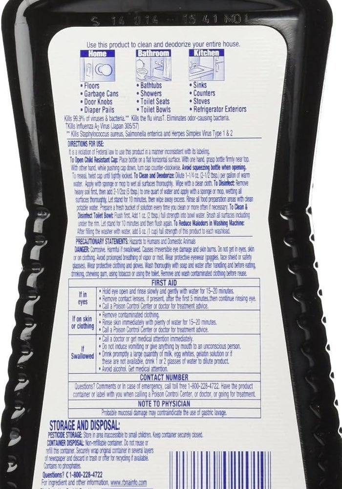 Lysol Concentrate Disinfectant, 12 Oz - Kills 99.9% of Viruses & Bacteria - Image 2
