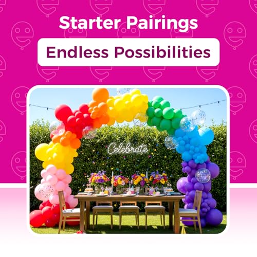 Bezente Assorted Rainbow Latex Balloons, 100 Pack 12 inch Round Helium Bright Color Balloons for Birthday Bridal Shower Wedding Party Decorations - Image 4