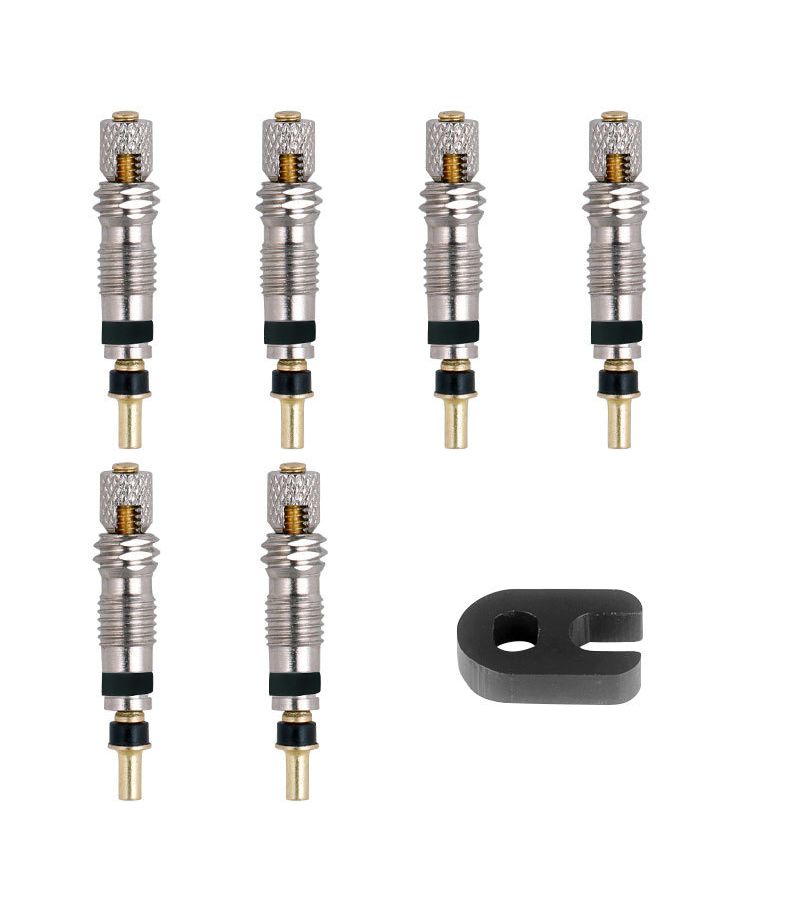 Presta Core 2pcs Wear Resistant Valve Core Kit Includes Removal Tool for MTB and Road Bikes - Image 1