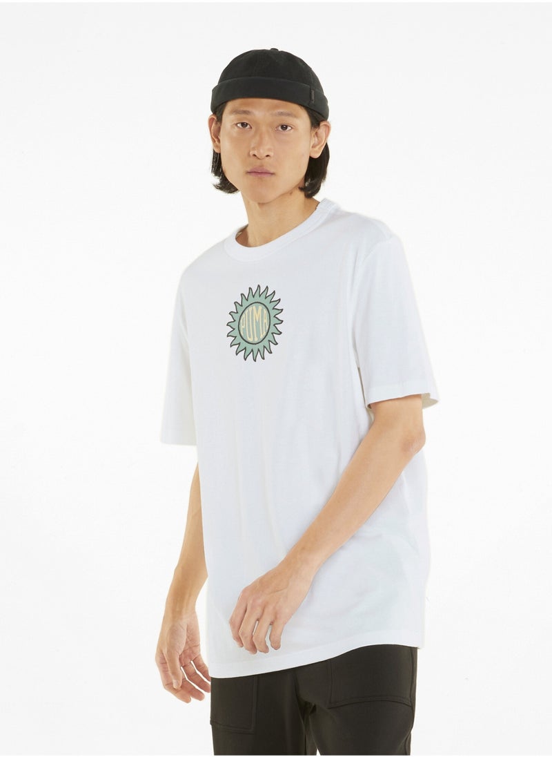 PUMA - Downtown Mens Graphic Crew Neck T-Shirt - Image 1