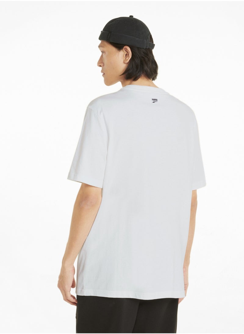 PUMA - Downtown Mens Graphic Crew Neck T-Shirt - Image 1