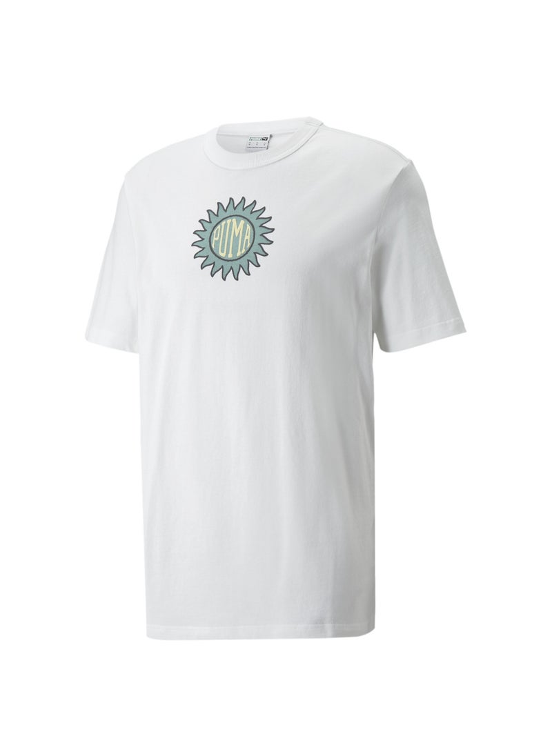 PUMA - Downtown Mens Graphic Crew Neck T-Shirt - Image 1
