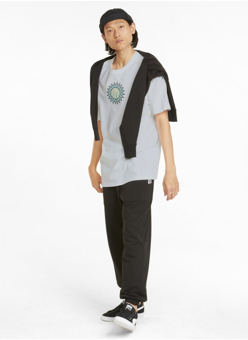 PUMA - Downtown Mens Graphic Crew Neck T-Shirt - Image 1